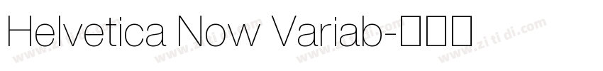 Helvetica Now Variab字体转换